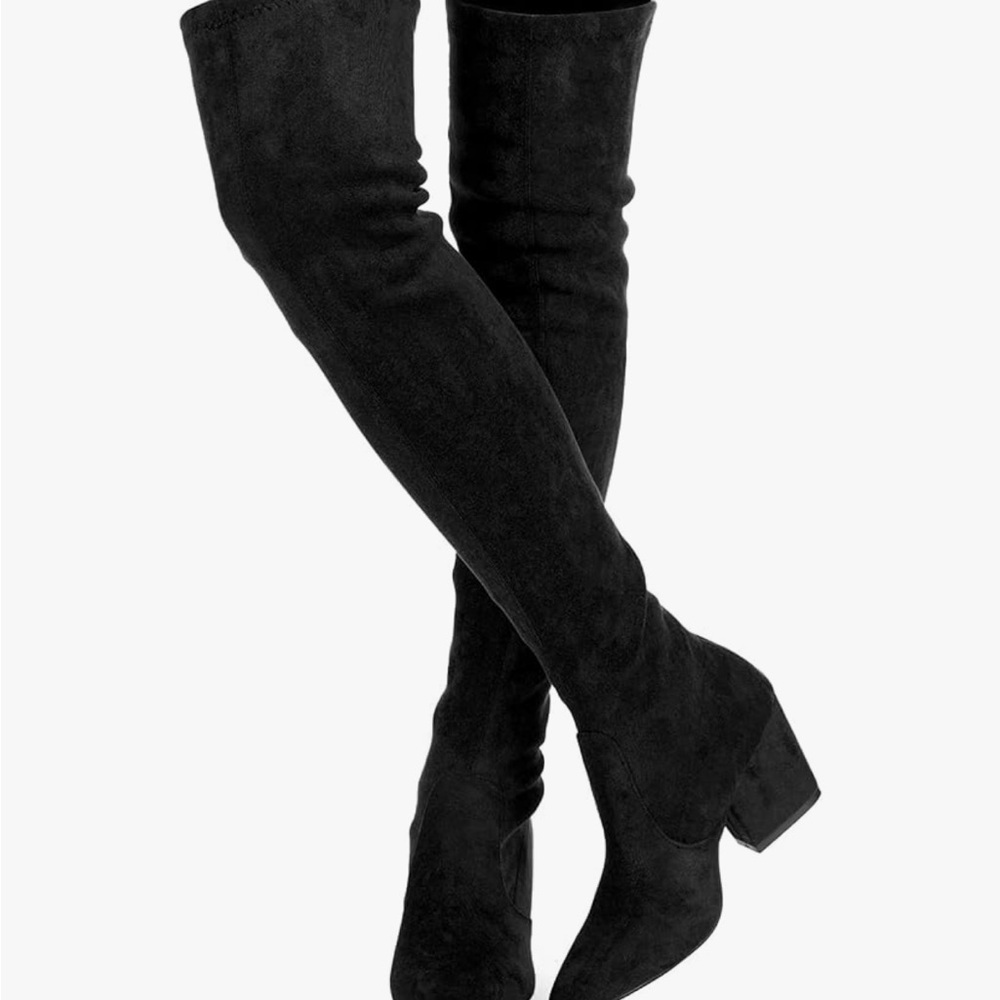 Elegant Black Over-the-Knee Boots